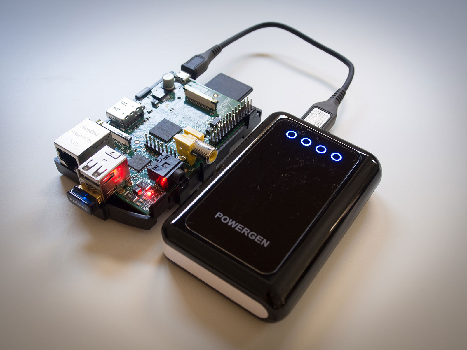 Raspberry Pi on battery